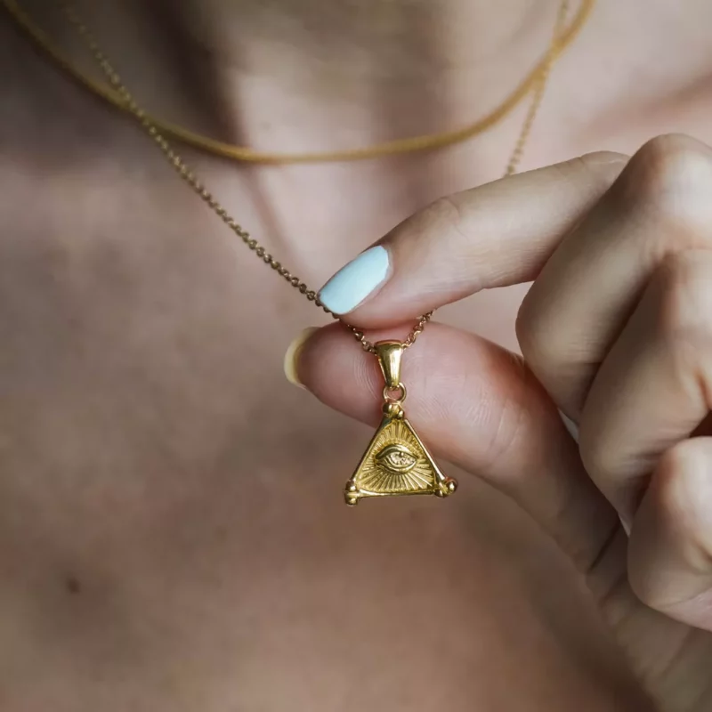 Evil eye necklace collana malocchio oro OceanVibe