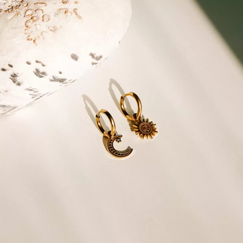 Sun and Moon Earrings