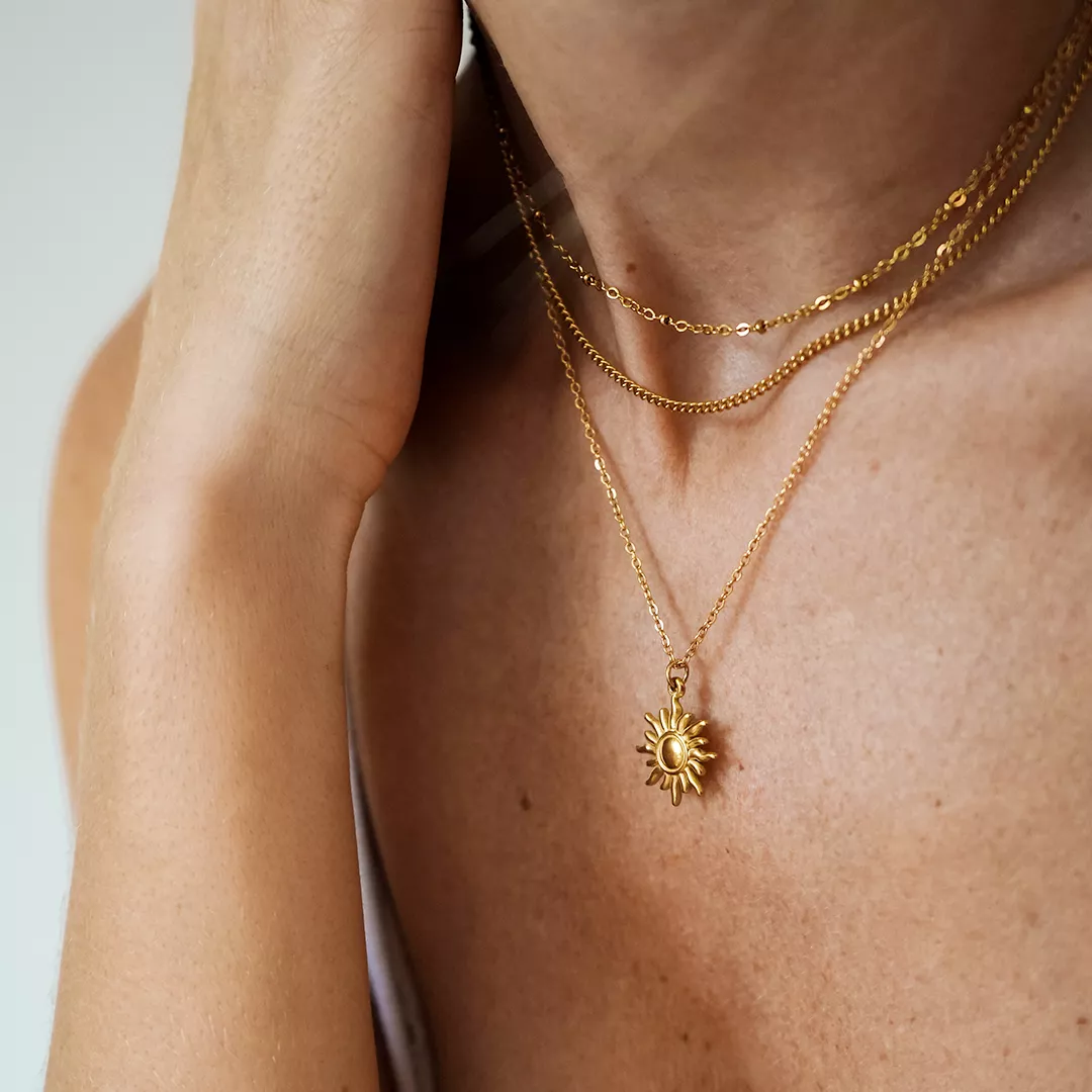 Collana sole oro Ocean Vibe