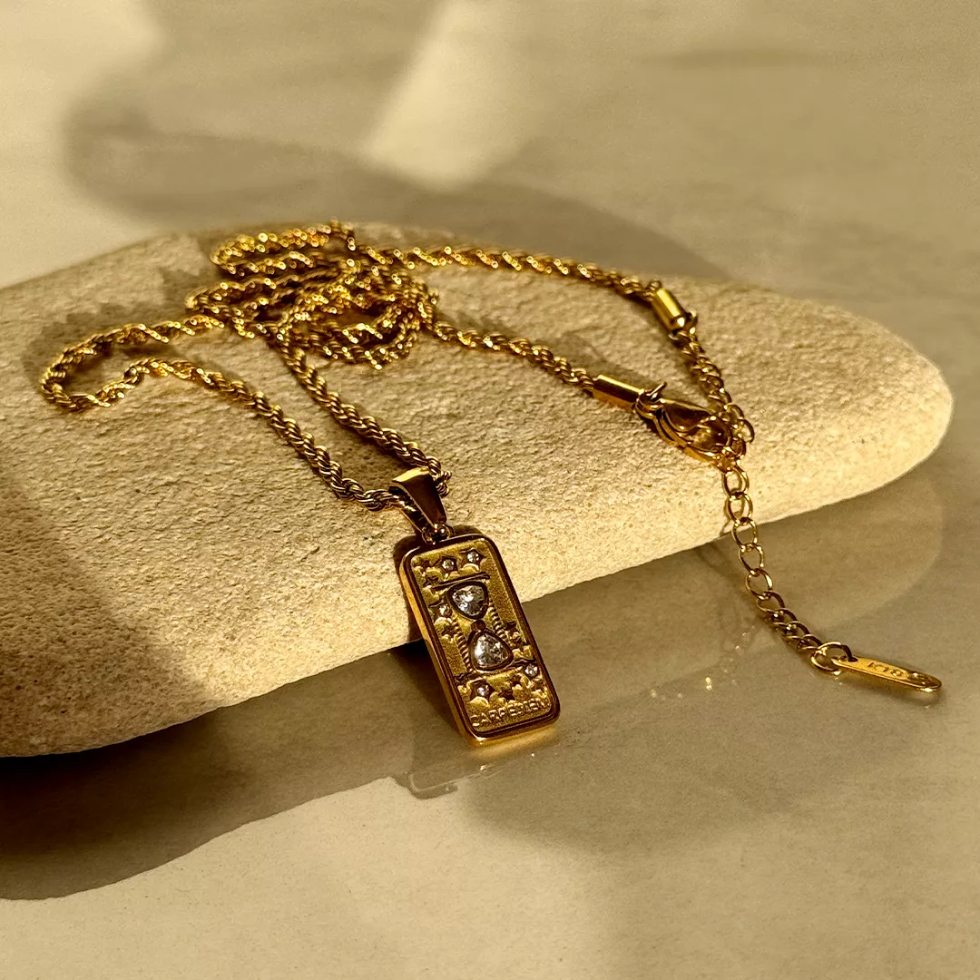 Carpe diem necklace collana oro OceanVibe